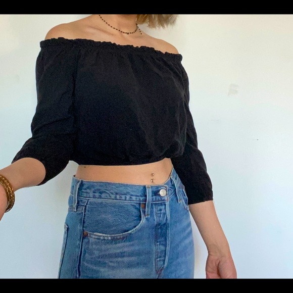 brandy melville long sleeve halter top - Picture 2 of 2